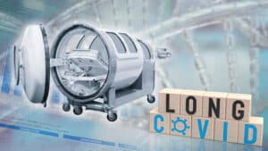 Long COVID treatment session, featuring a healthcare professional discussing recovery options with a patient.